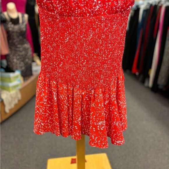 She + Sky Ladies Red Printed Blouse New - Picture 2 of 7